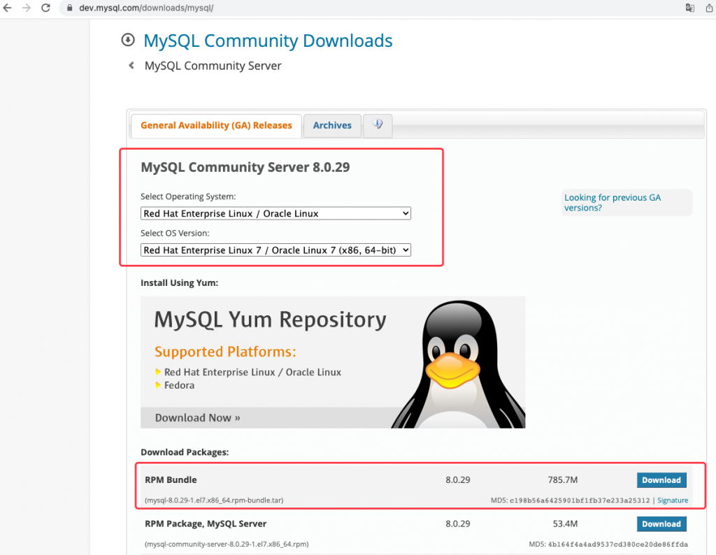  CentOS7 MySQL 8 